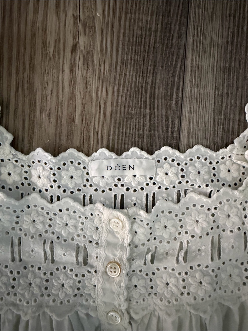 Doen White Nightgown *flawed - Picture 7 of 12